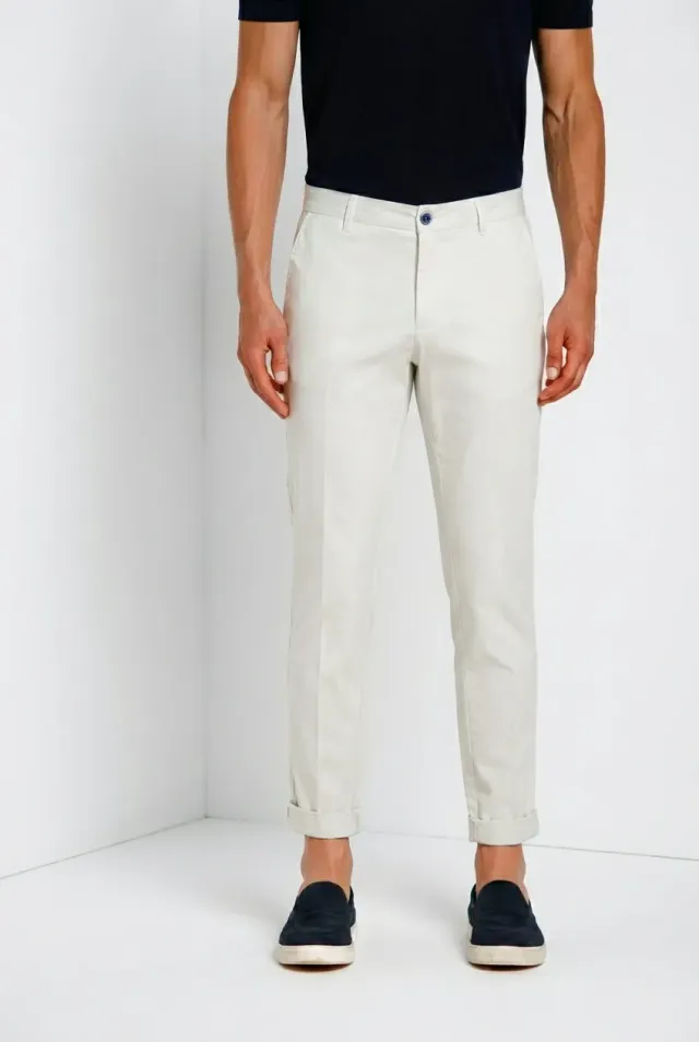 Mason's Milano pantalone chino uomo celeste extra slim