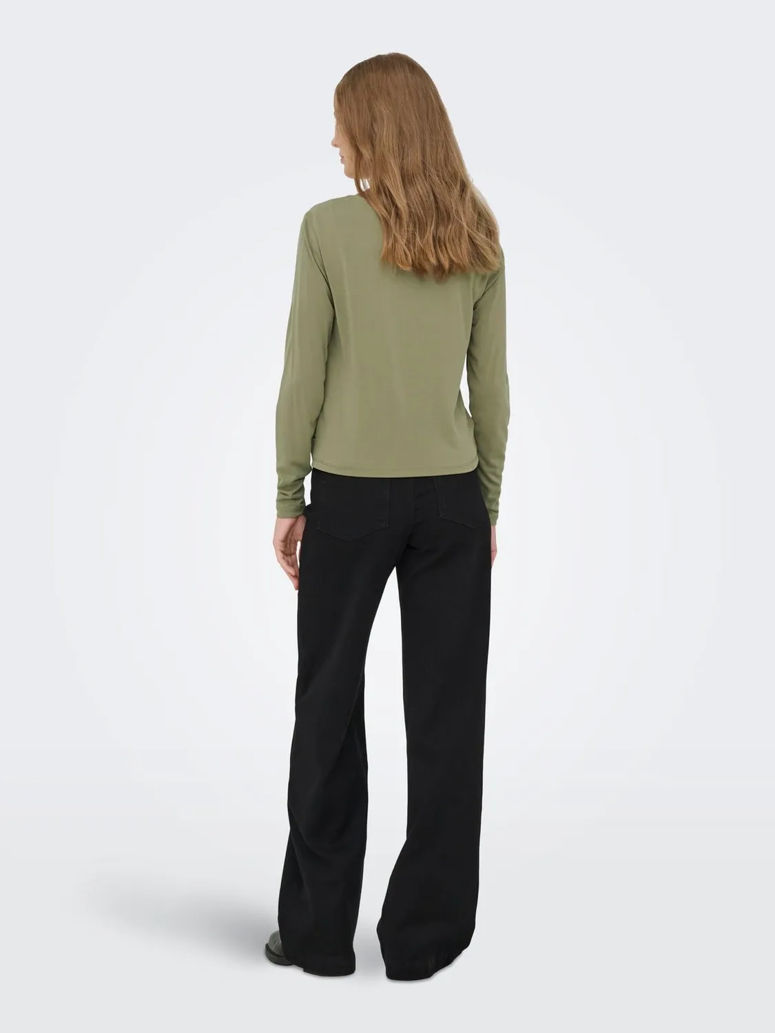 ONLY Onlfree Life L/S Front Drape Top S drappeggio