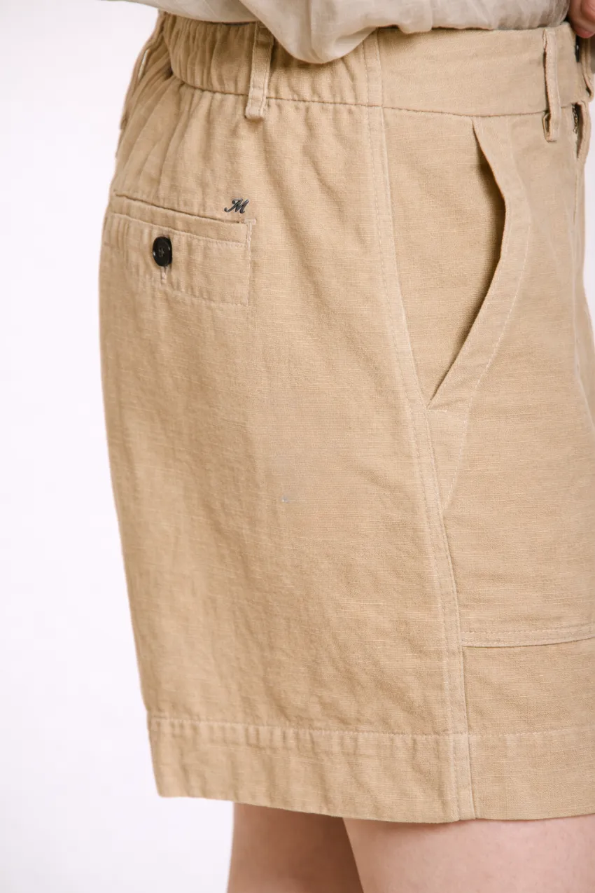 Mason's Dallas Bermuda Cargo Donna Latte Relaxed Fit