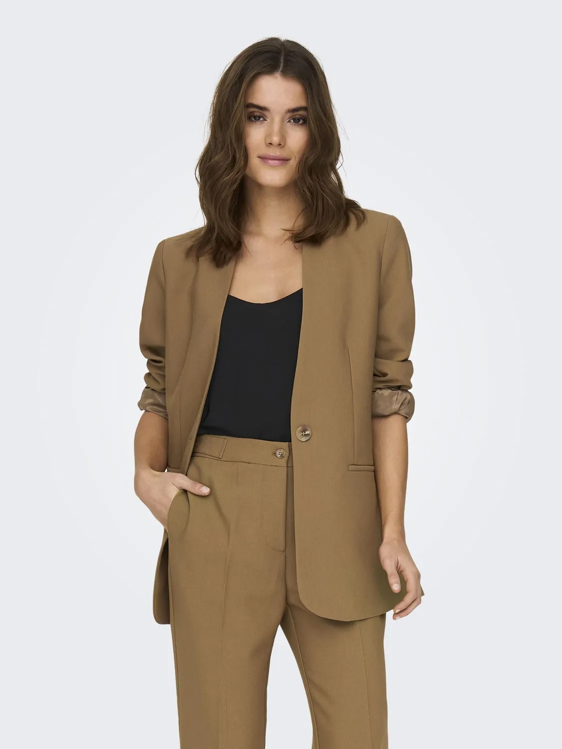 Only 15177444 top donna nero senza maniche