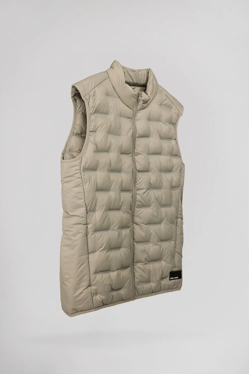 Teddy Smith B-Toran gilet smanicato bleach kaki leggero