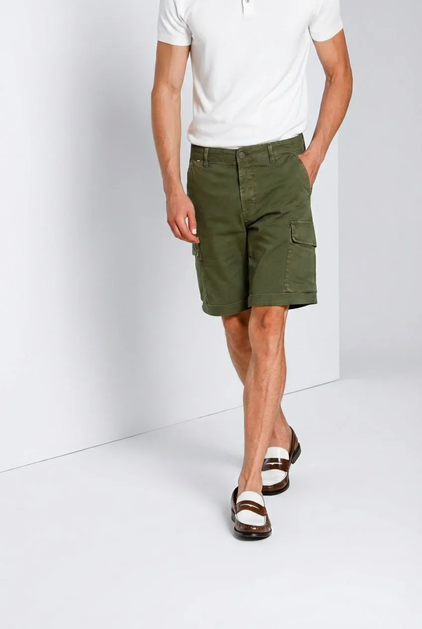 Mason's Chile bermuda cargo uomo slim verde bosco