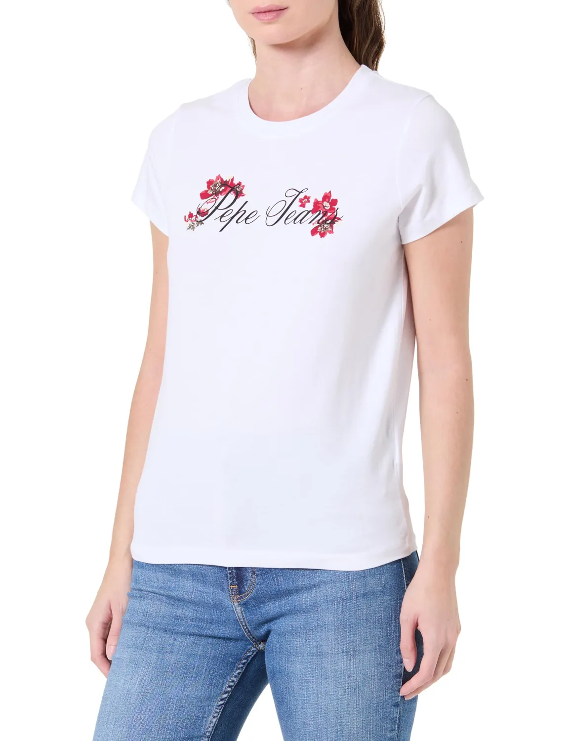 Pepe Jeans W Floral t-shirt donna cotone grafica