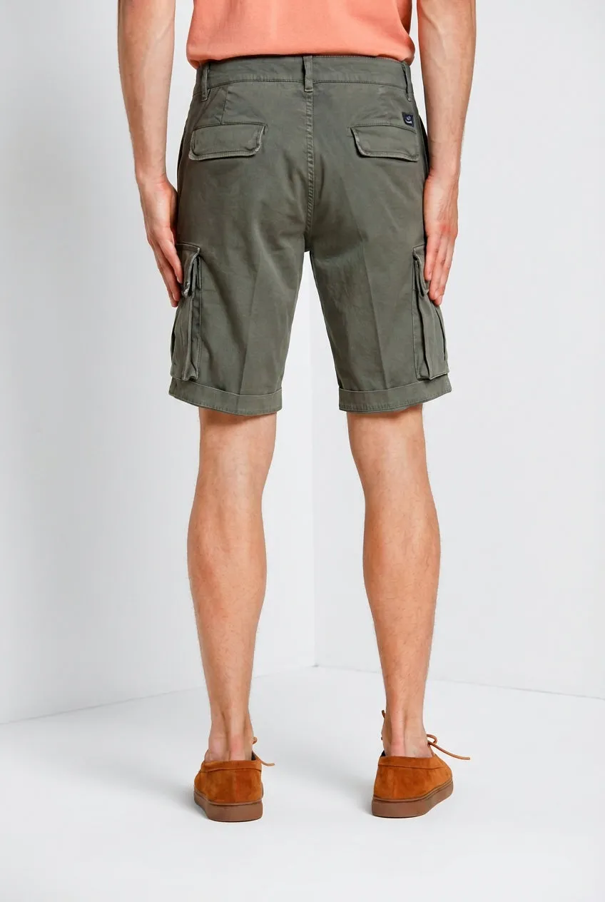Mason’s Chile Bermuda Cargo Uomo Verde Militare Slim