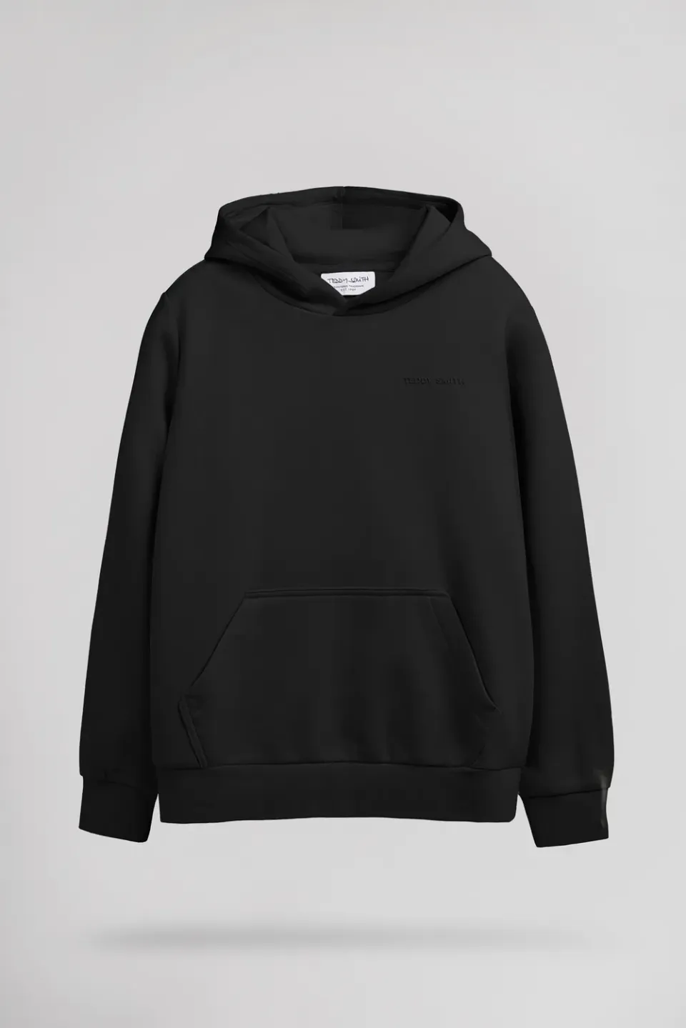 Teddy Smith S-Nark Hoody JR felpa cappuccio nera ragazzo