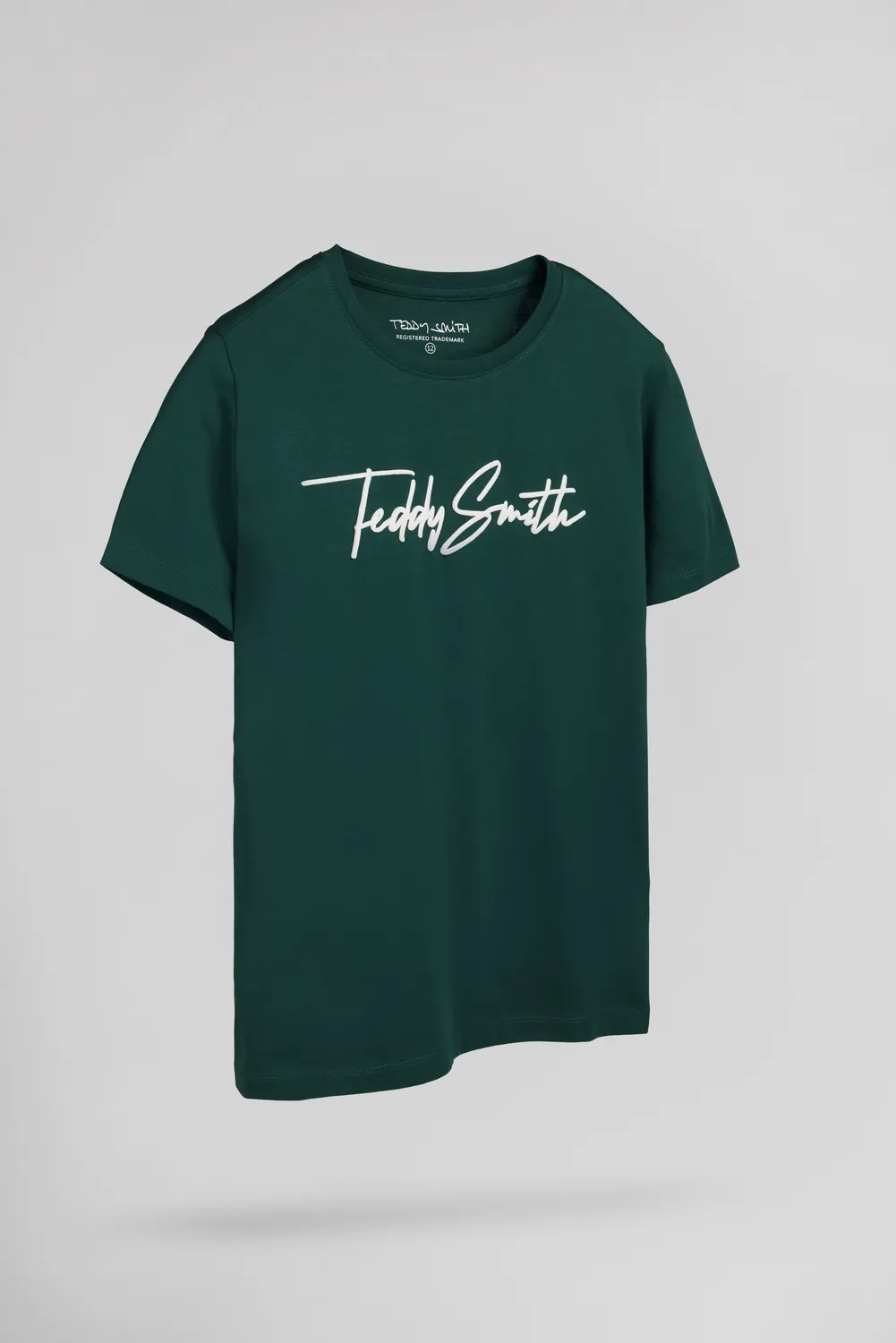 Teddy Smith T-Evan MC JR t-shirt bambino verde vert pin