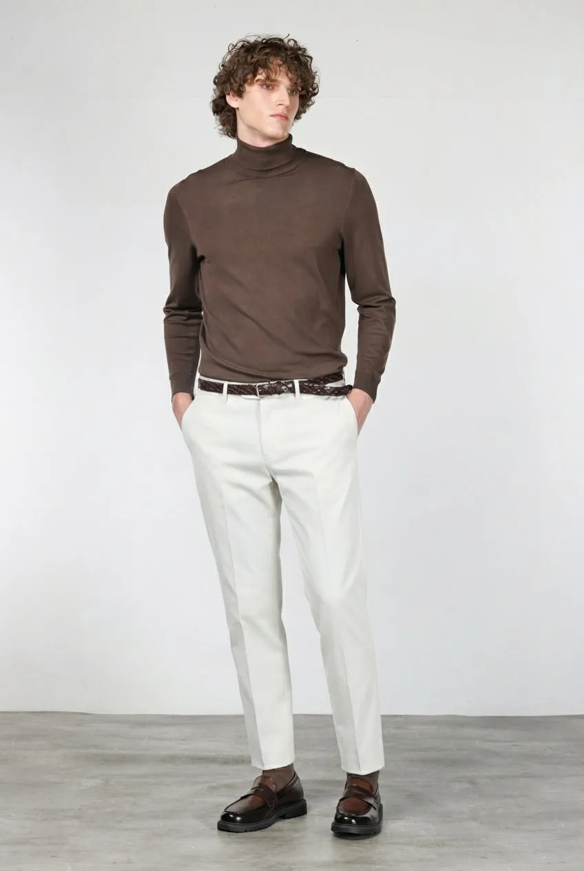 Mason’s Paris chino uomo velluto bianco