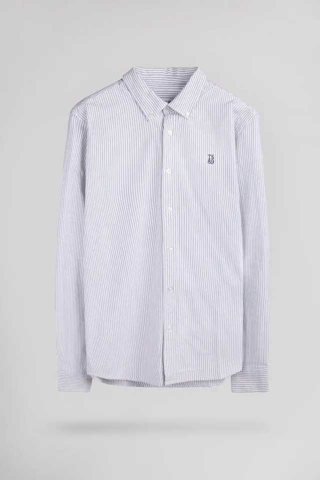 Teddy Smith C-Stanley ML camicia righe cotone uomo