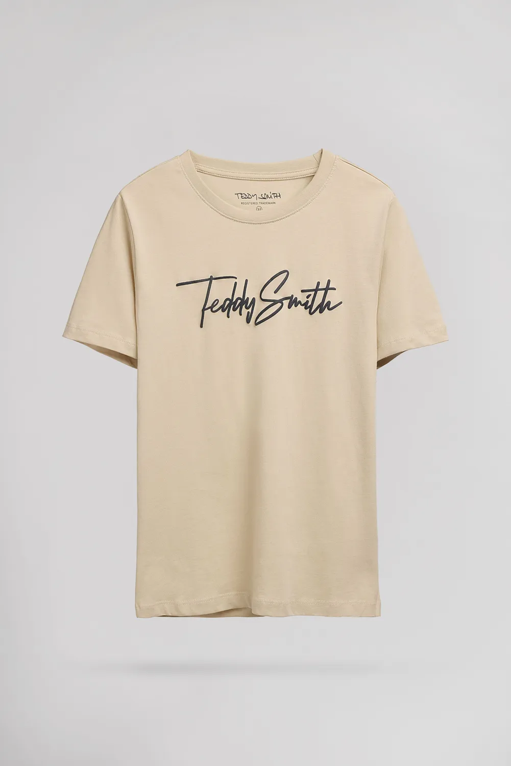 Teddy Smith T-Evan MC JR t-shirt beige ragazzo cotone