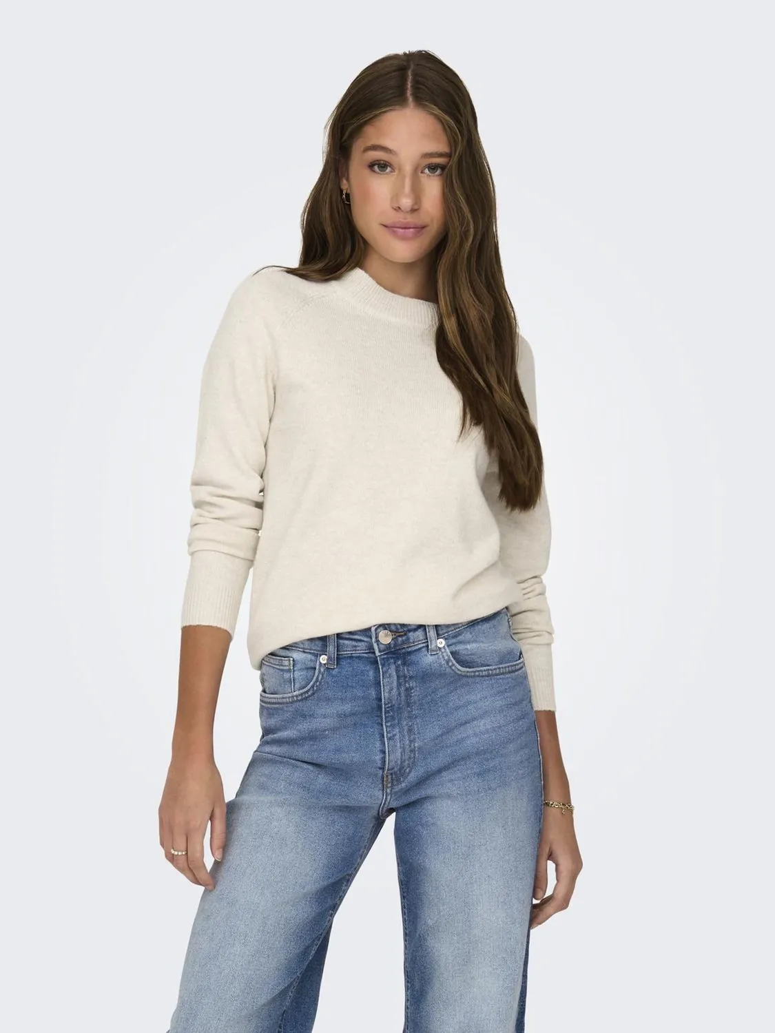 Only Onlrica pullover donna scollo a V maglia