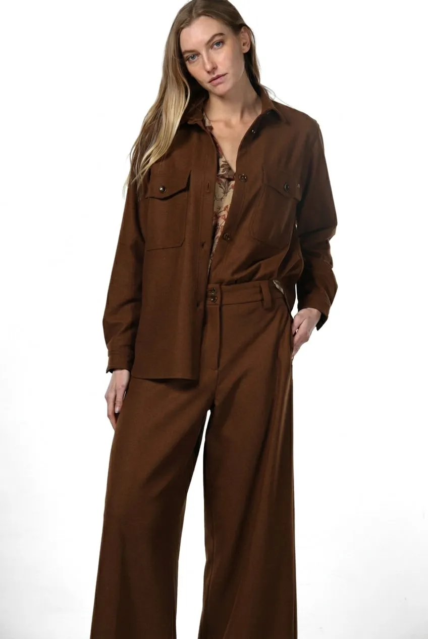 Mason's City Field giacca donna jersey marrone chiaro invernale