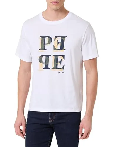 Pepe Jeans Season Logo IV t-shirt uomo L bianca in cotone