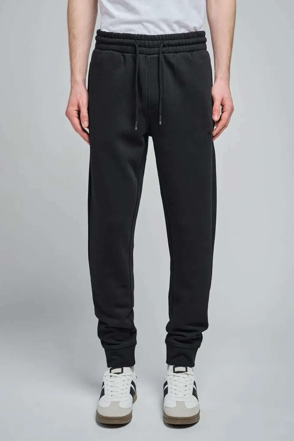 Teddy Smith Narky pantaloni jogging uomo neri felpati
