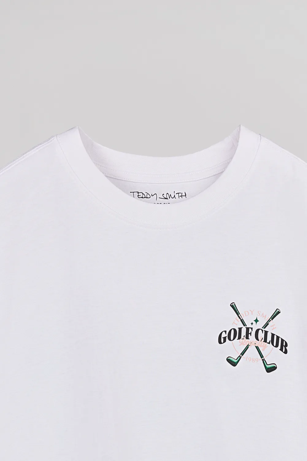 Teddy Smith T-Damien MC t-shirt uomo bianca ampia