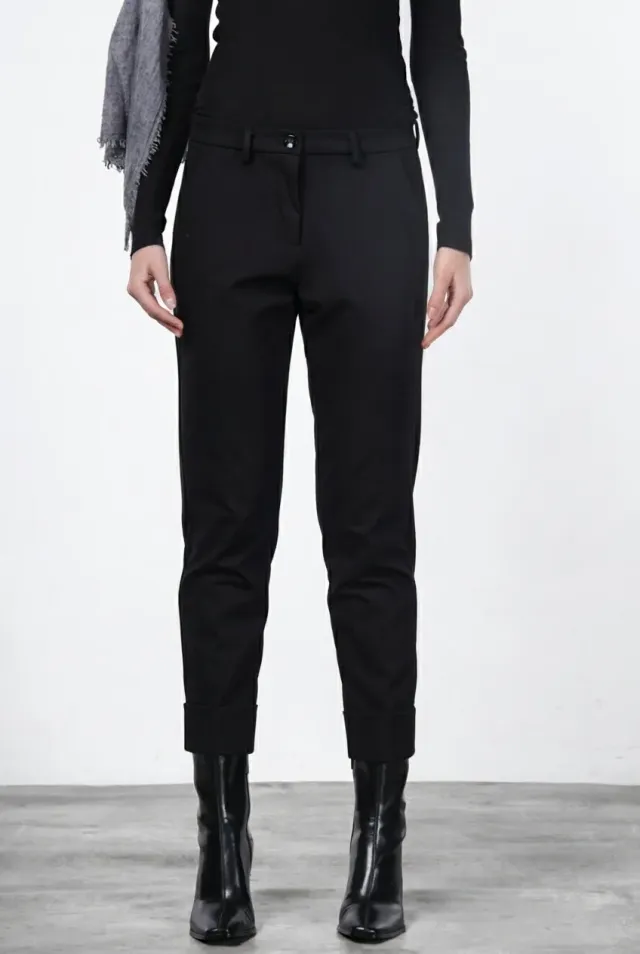 Mason's New York Carrot Chino Donna Nero Jersey Tecnico