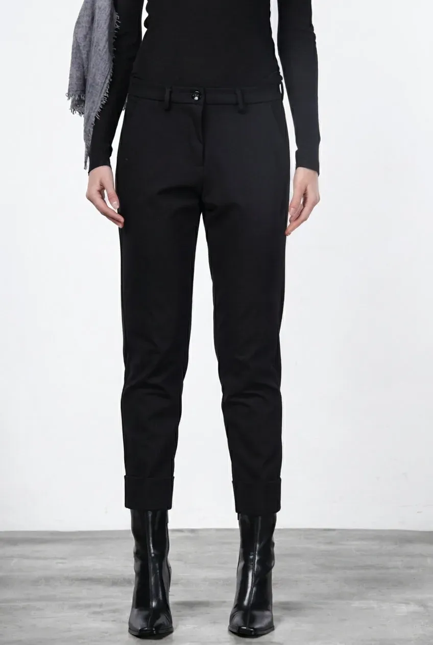 Mason's New York Carrot Chino Donna Nero Jersey Tecnico