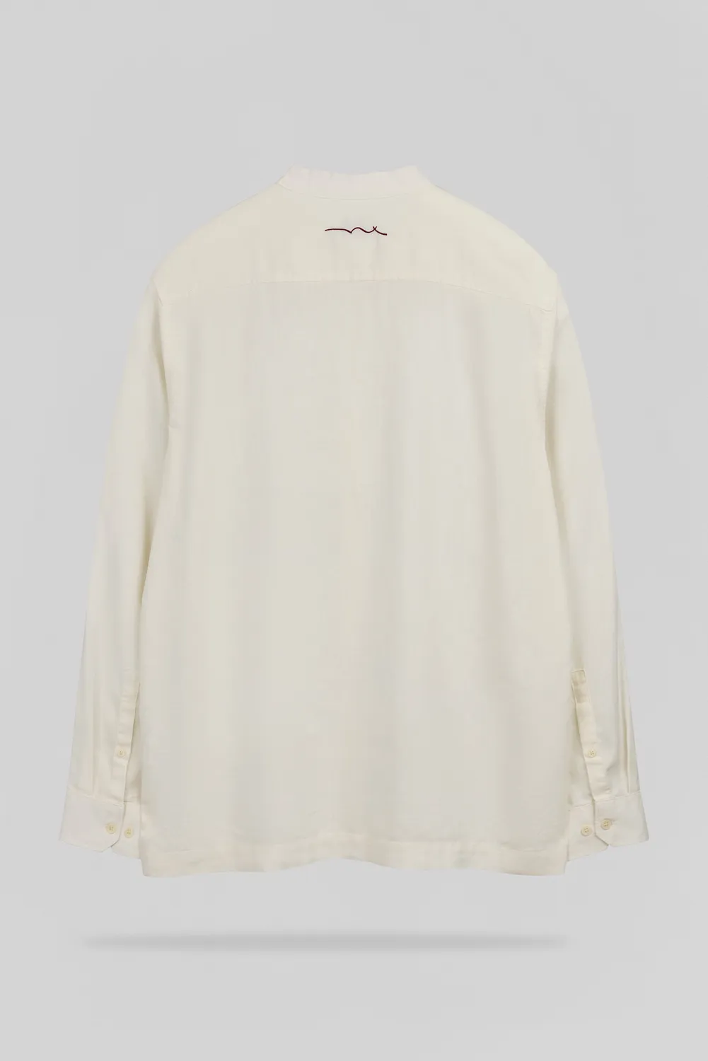 Teddy Smith C-Jord ML Camicia Uomo Cream Collo Mao Lino