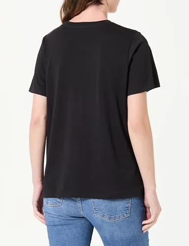 Pepe Jeans Flock Logo Tee T-Shirt Donna L Cotone