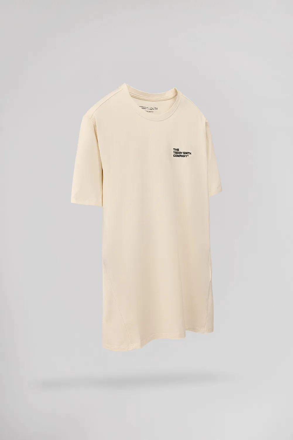 Teddy Smith T-Company t-shirt uomo crema logo 3D