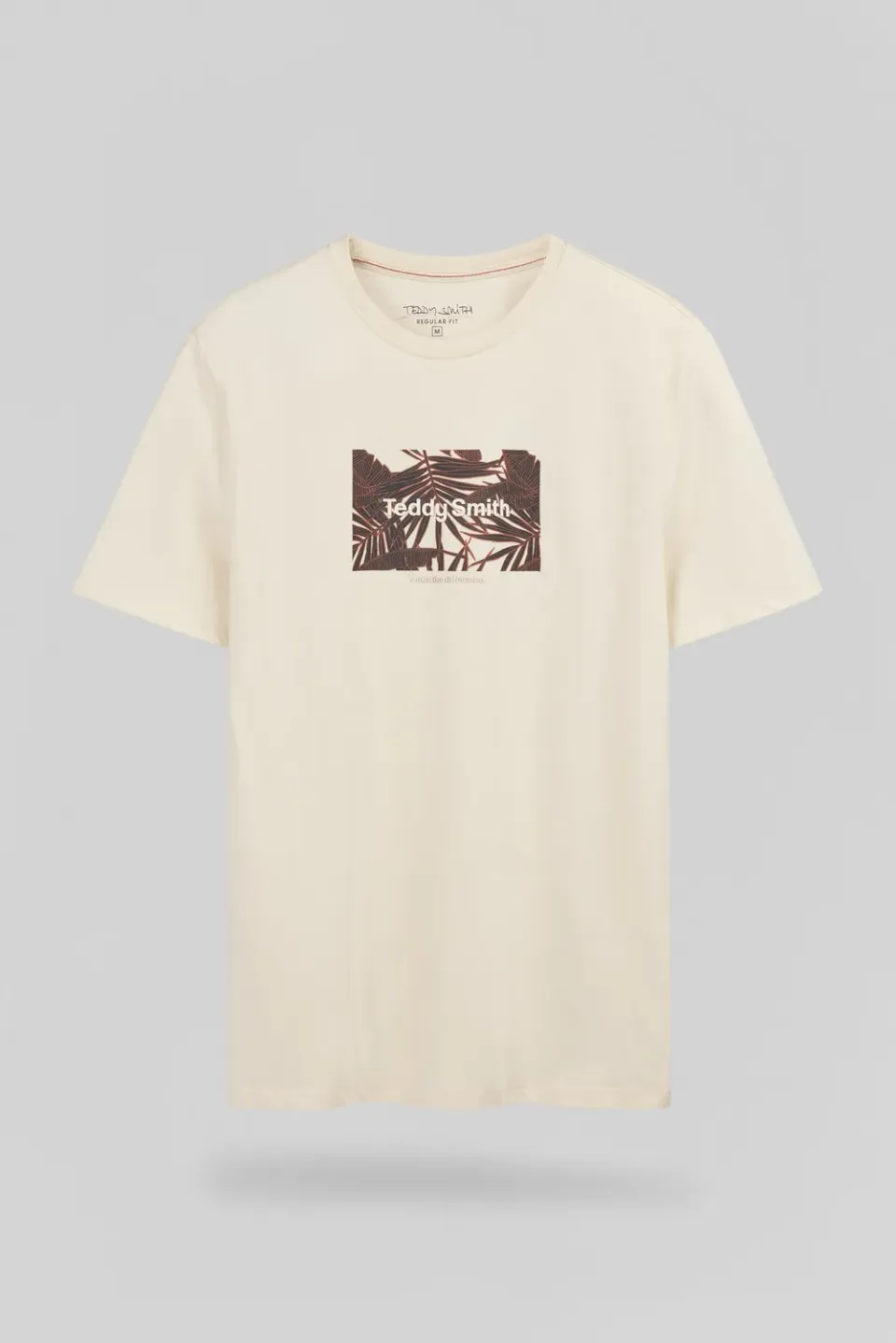 Teddy Smith T-Ares t-shirt uomo cream floreale