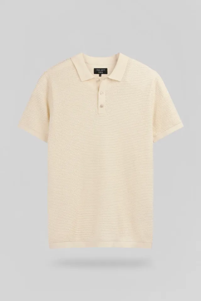 Teddy Smith P-Rio Polo crema cotone uomo