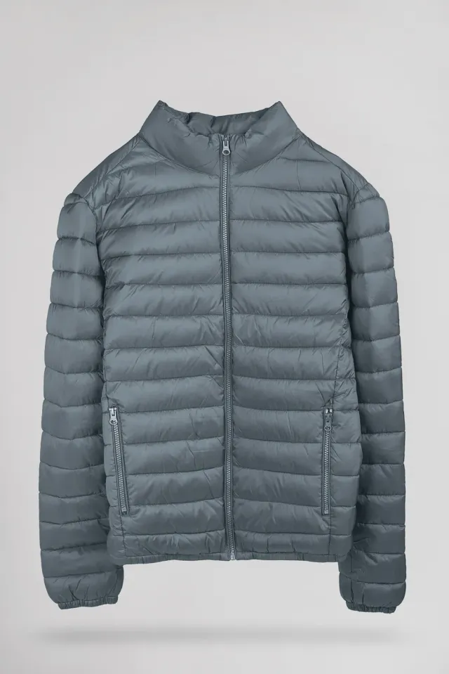 Teddy Smith Blight Piumino Leggero Strom Grey Uomo