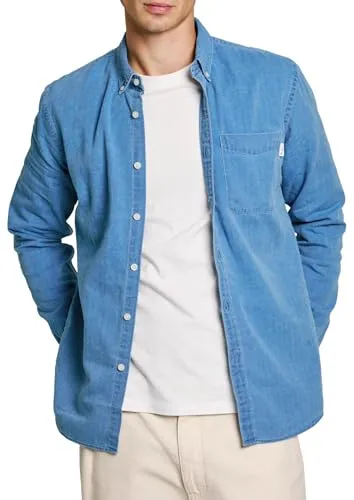 Pepe Jeans Maison Camicia Uomo M Oxford Indaco