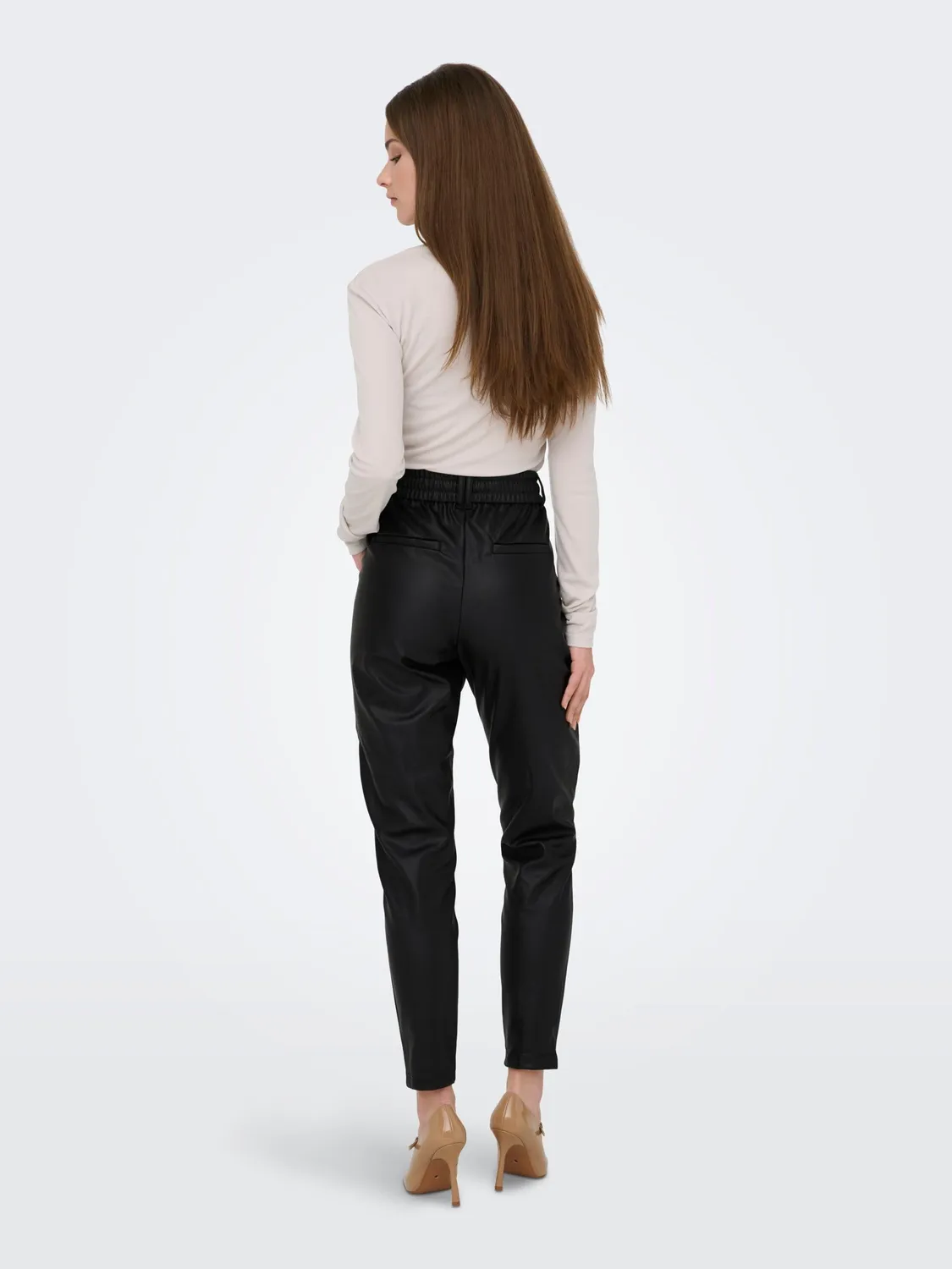 Only Onlpoptrash pantaloni donna coated nero M