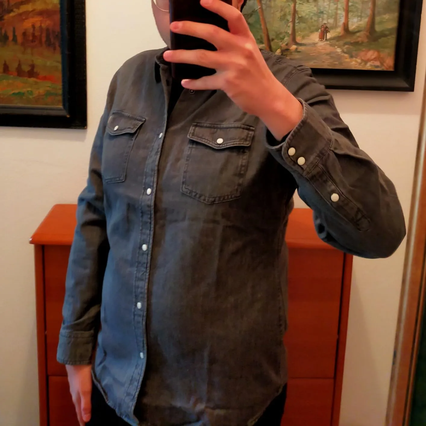 Pepe Jeans Regular Shirt Camicia Uomo denim nera