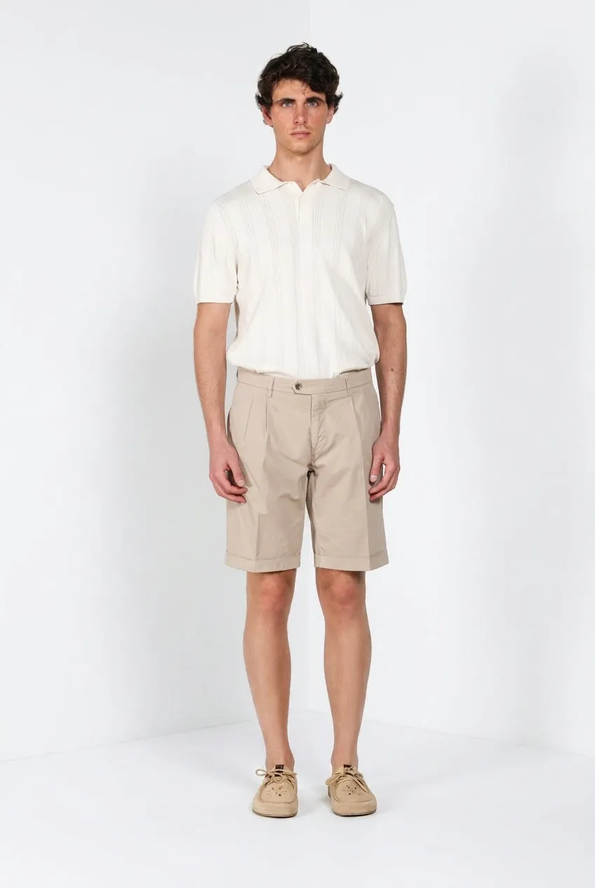Mason's New York 2 Pinces bermuda uomo beige chiaro