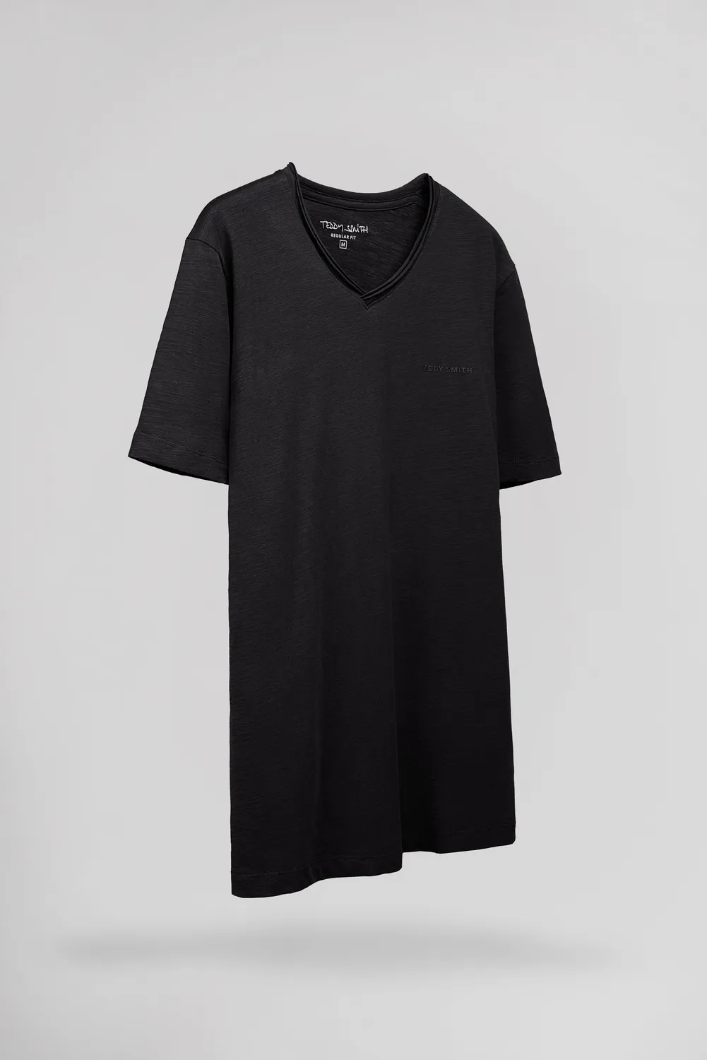 Teddy Smith T-Gildas MC t-shirt uomo Charbon scollo V