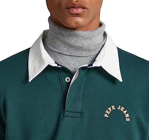 Pepe Jeans Turner felpa uomo L collo polo twill