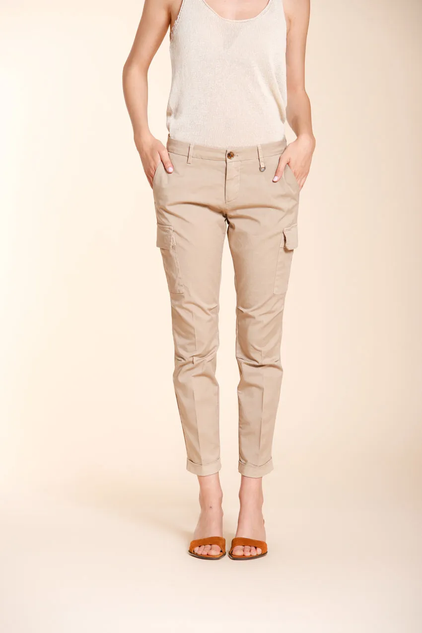 Mason's Chile City Pantalone Cargo Donna Beige Medio Slim