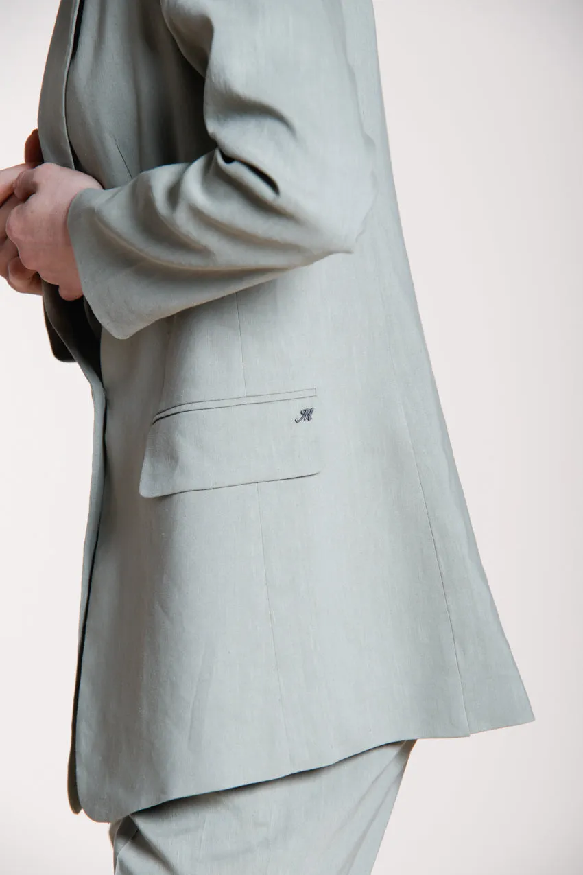 Mason's Irene blazer donna verde lino viscosa