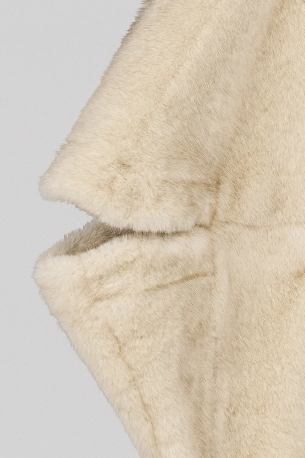 Teddy Smith B-Anouk giubbotto pelliccia sintetica beige wolf