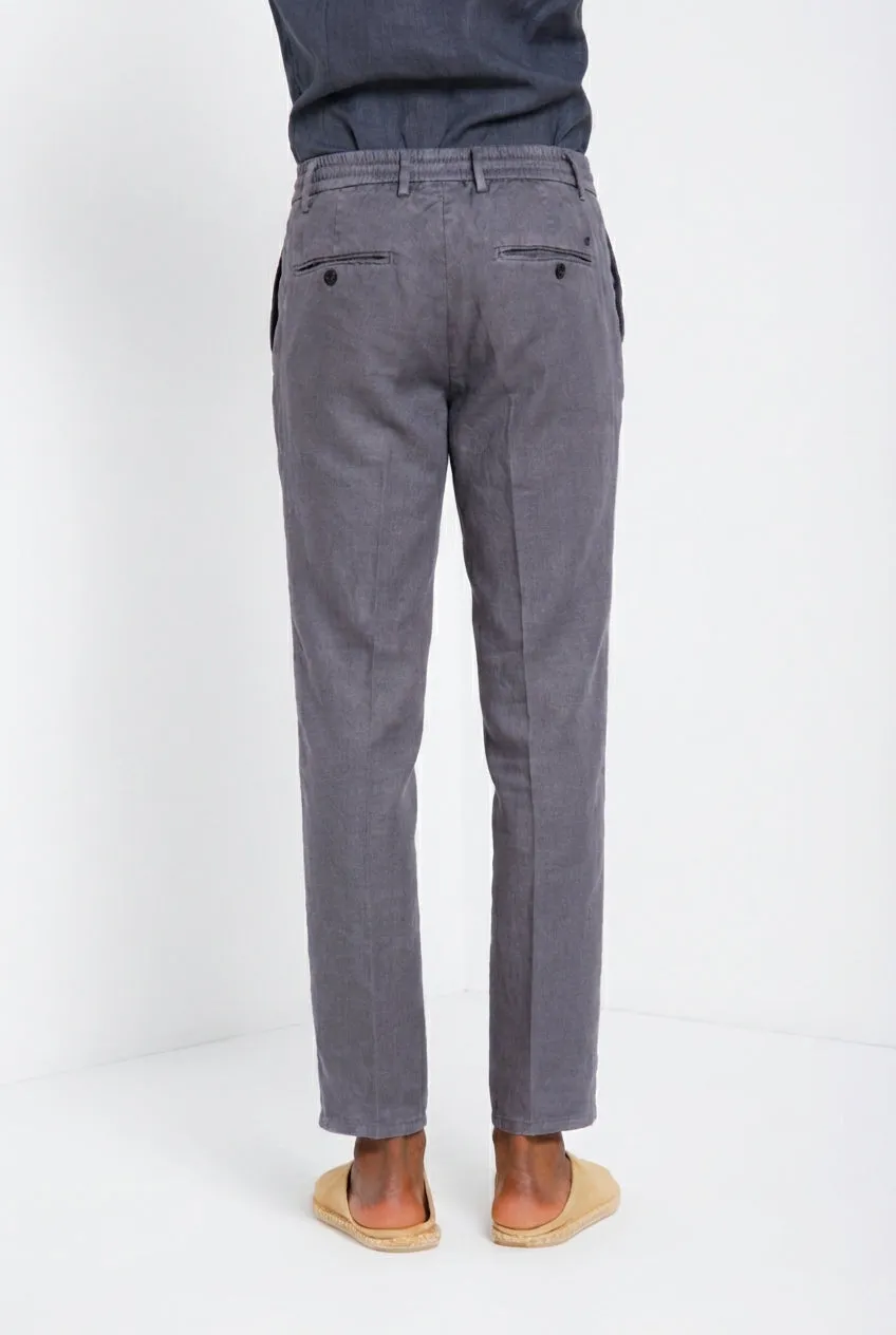 Mason's Milano Jogger pantalone chino carta da zucchero lino