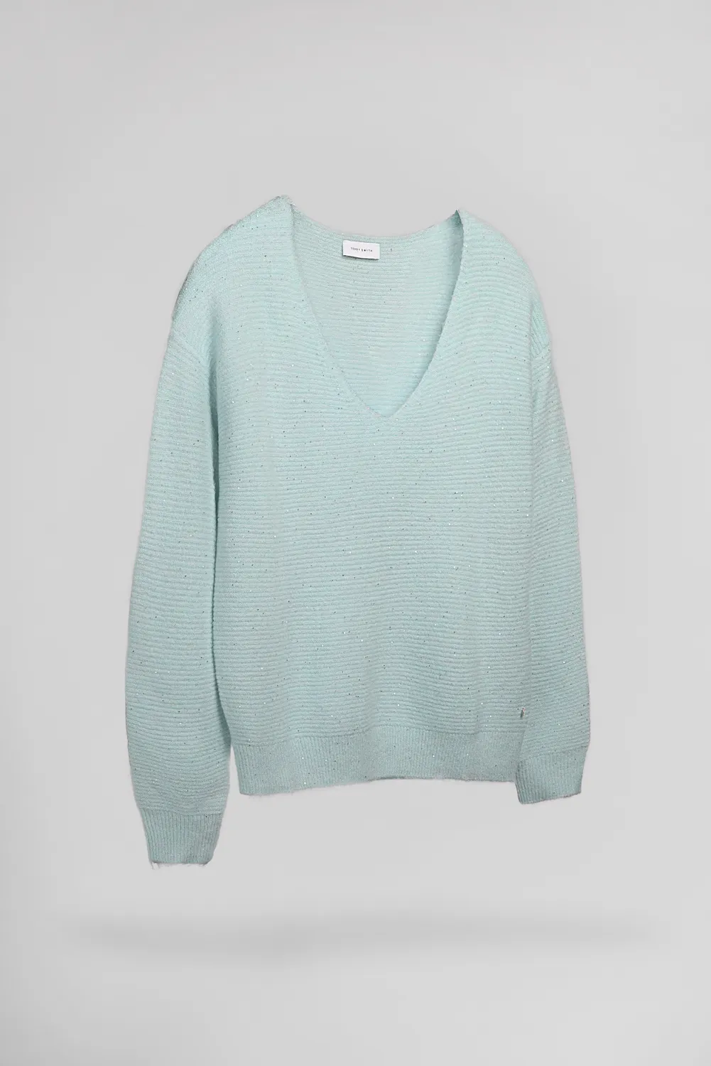 Teddy Smith P-Rachel Pull Donna Scollo V Stone Mint Loose