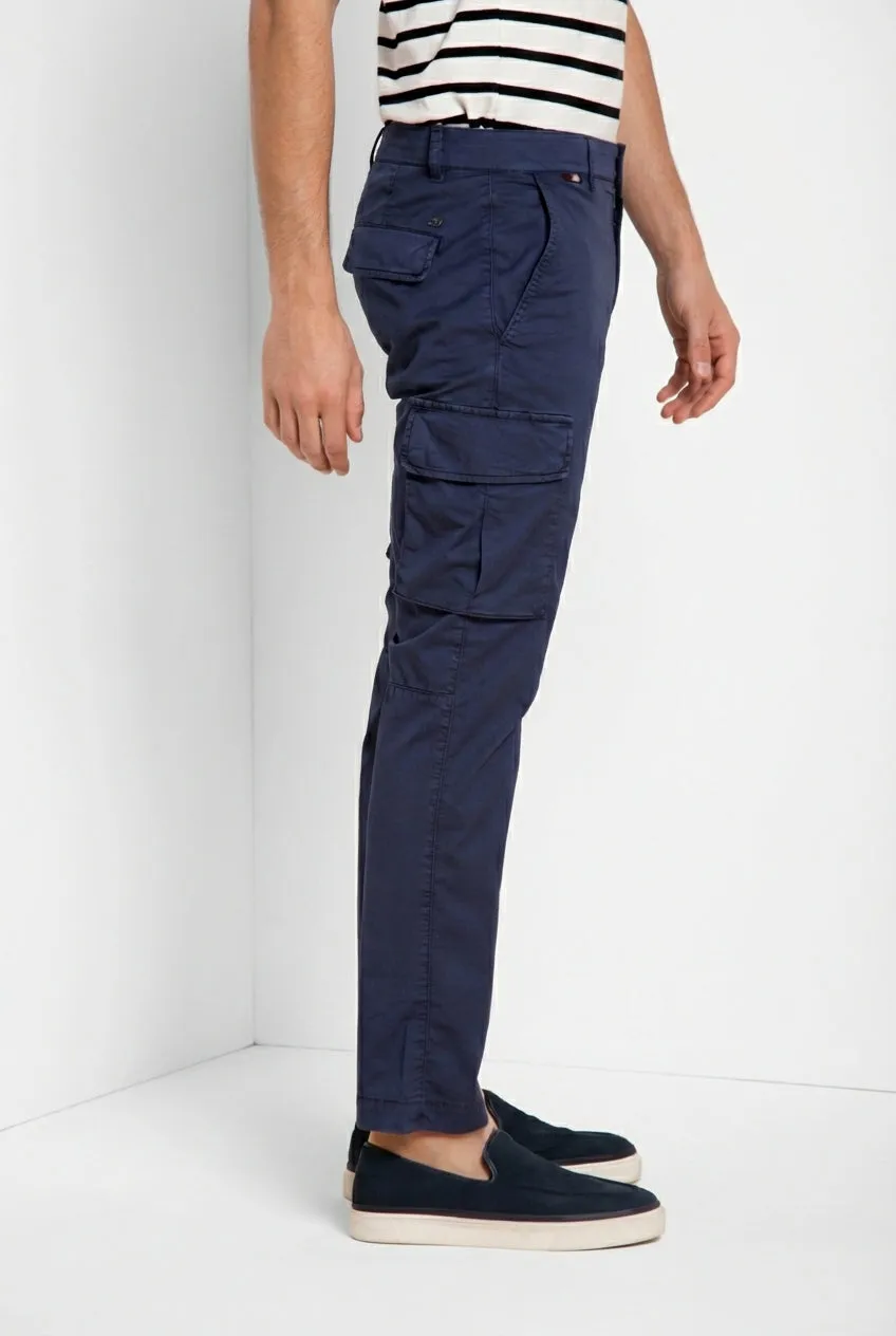Mason's Chile Regular cargo uomo blu navy stretch