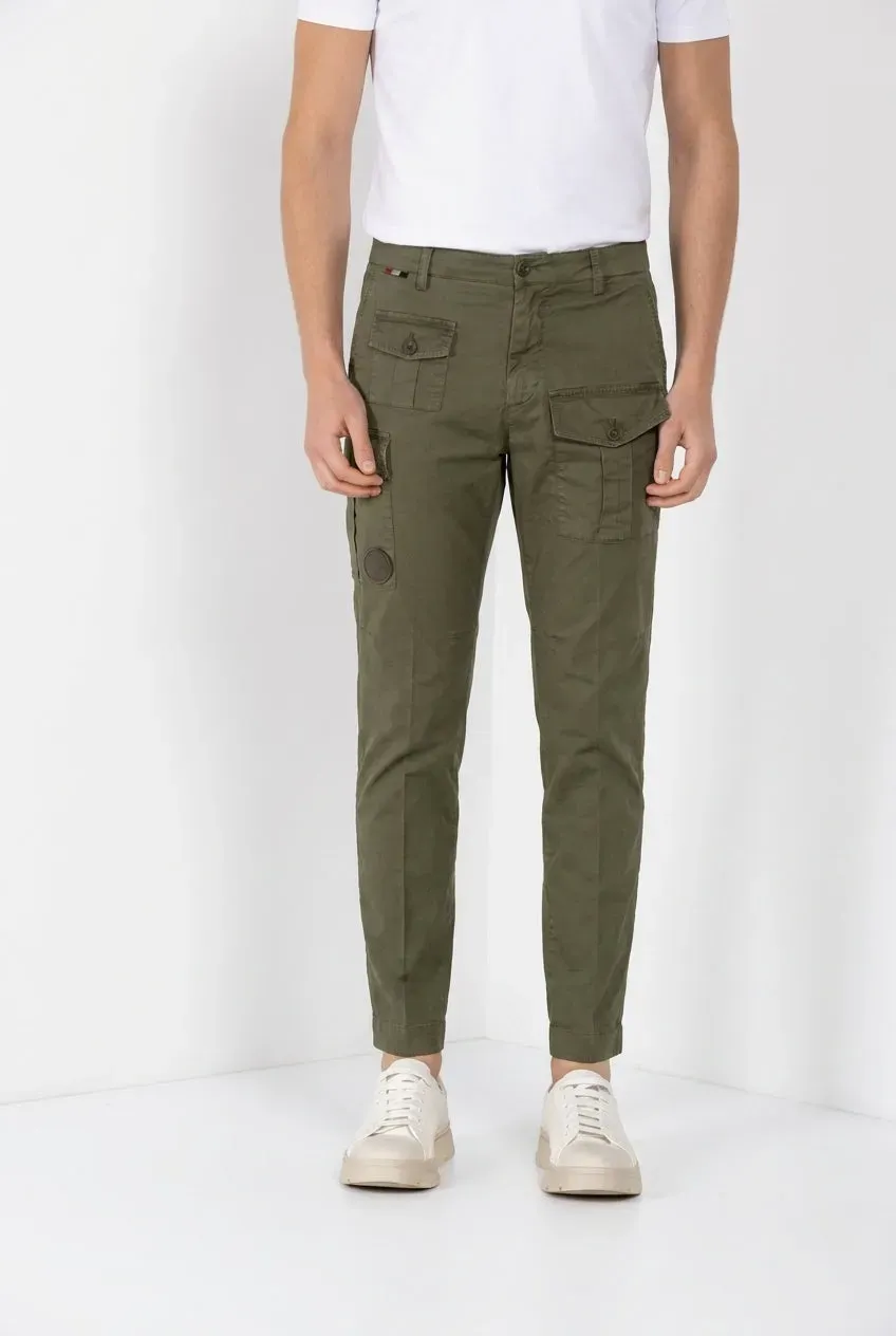Mason's George Coolpocket Cargo Verde Scuro Carrot