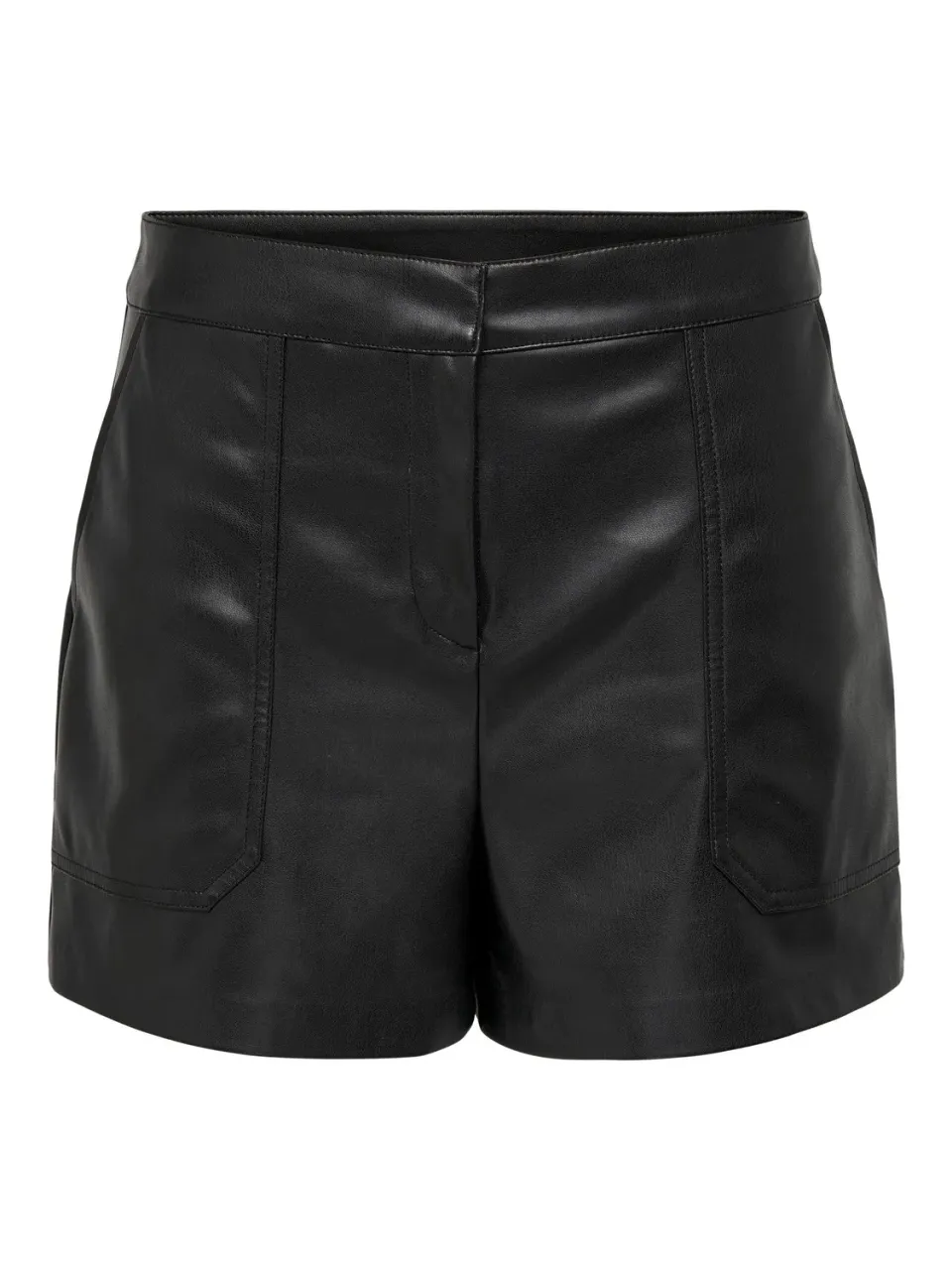 Only Onltricia Shorts Ecopelle Donna L Neri Baggy