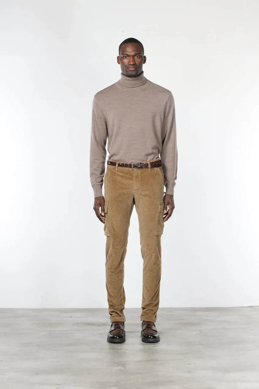 Mason's Chile Cargo Uomo Cammello Extra Slim Velluto