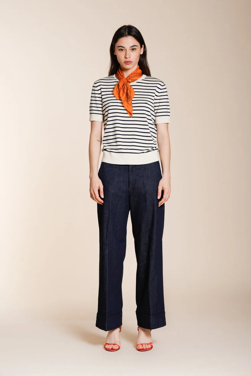 Mason's New York Studio Cropped chino denim blu