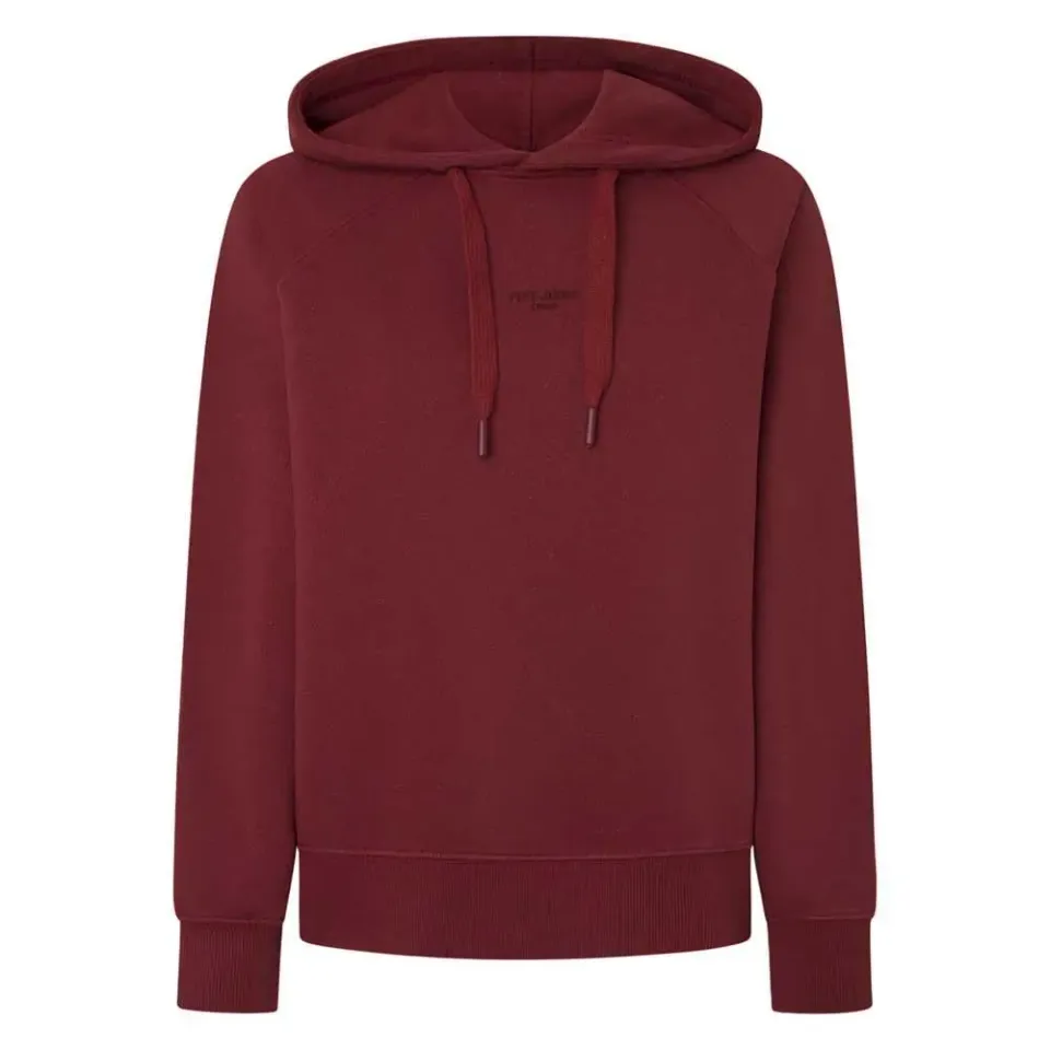 Pepe Jeans Felicity Hoodie Felpa Donna M Burnt Red