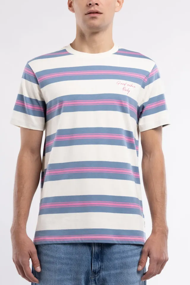 Teddy Smith T-Artus MC T-Shirt Loose Uomo Cream