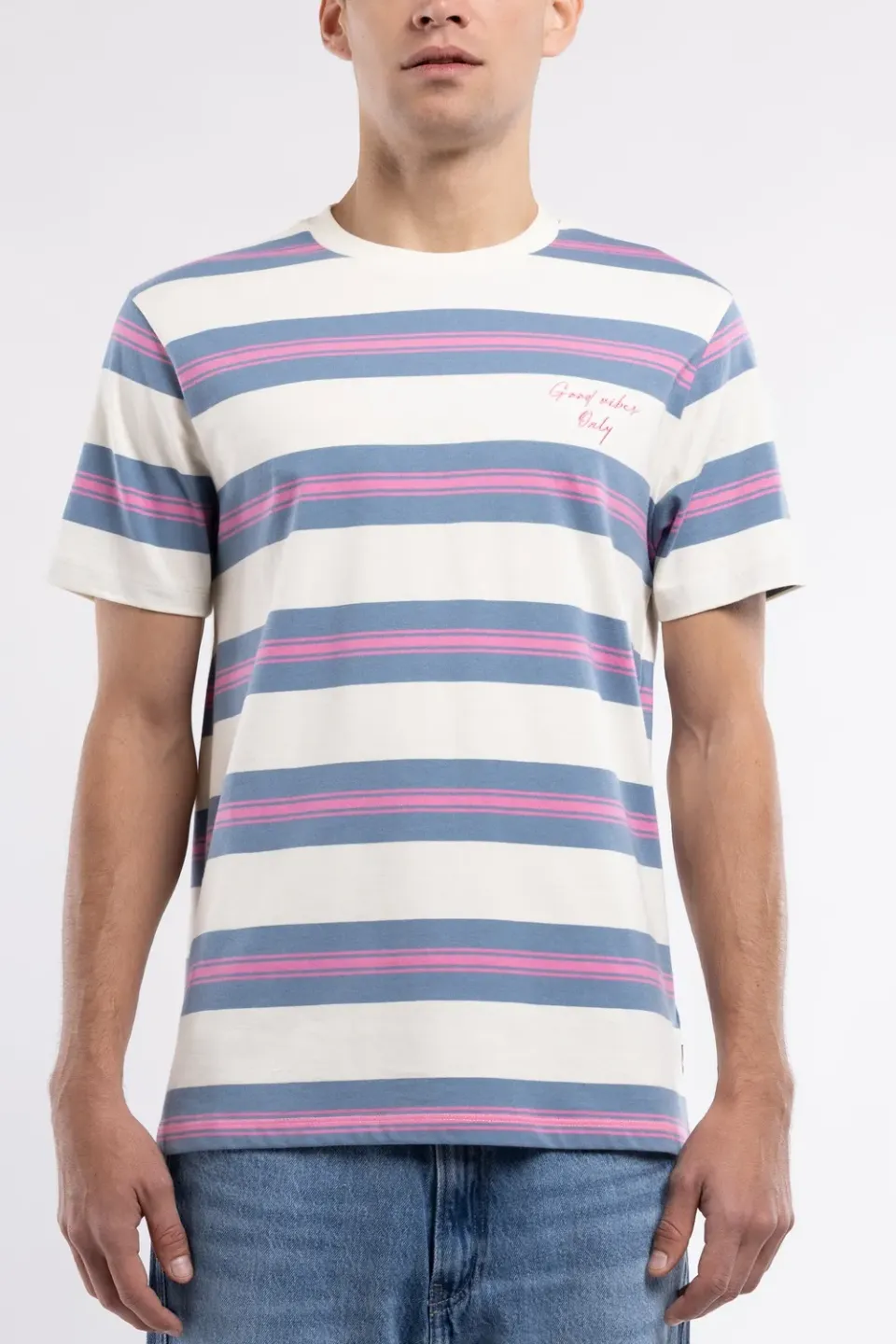 Teddy Smith T-Artus MC T-Shirt Loose Uomo Cream