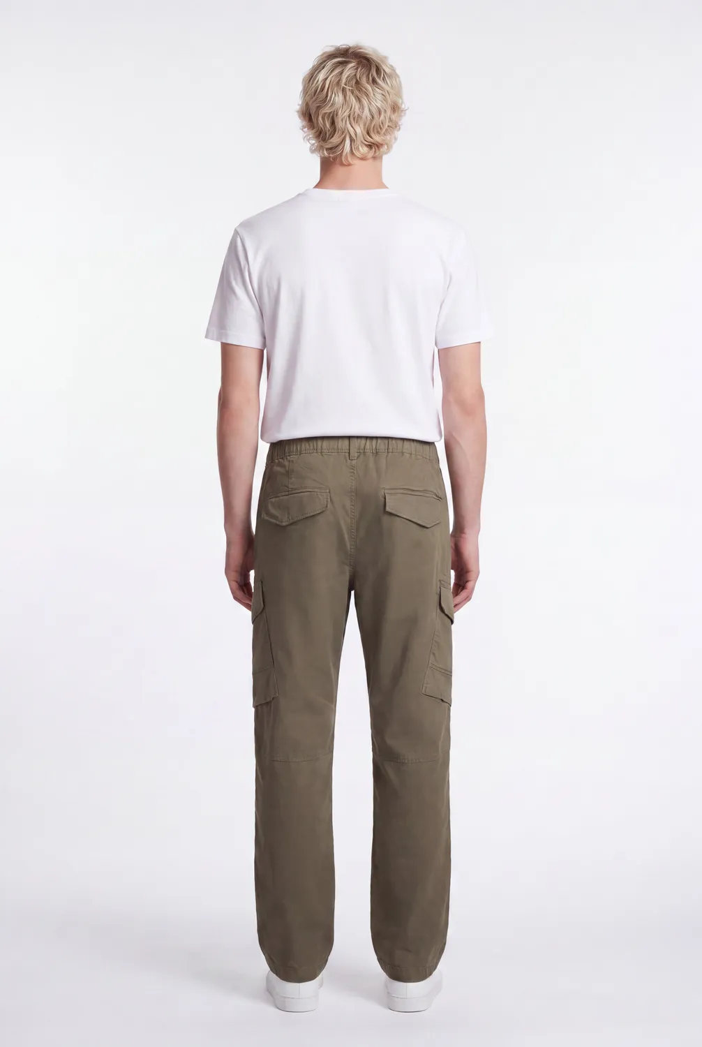 Teddy Smith P-Murray Pantalone Cargo Uomo Kaki Cotone
