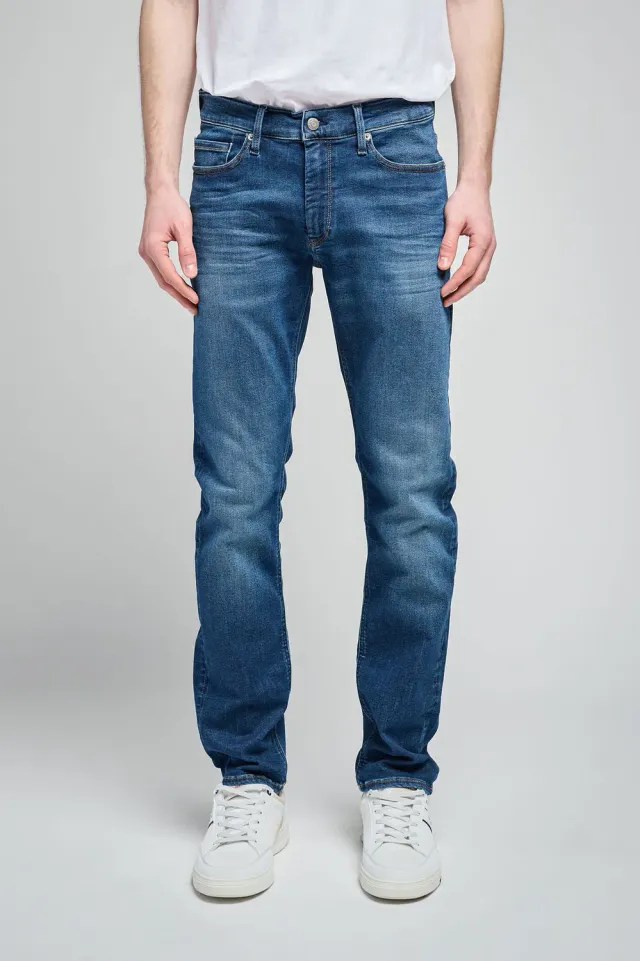 Teddy Smith Rock Dual Move Jeans Slim Blu Old Encre