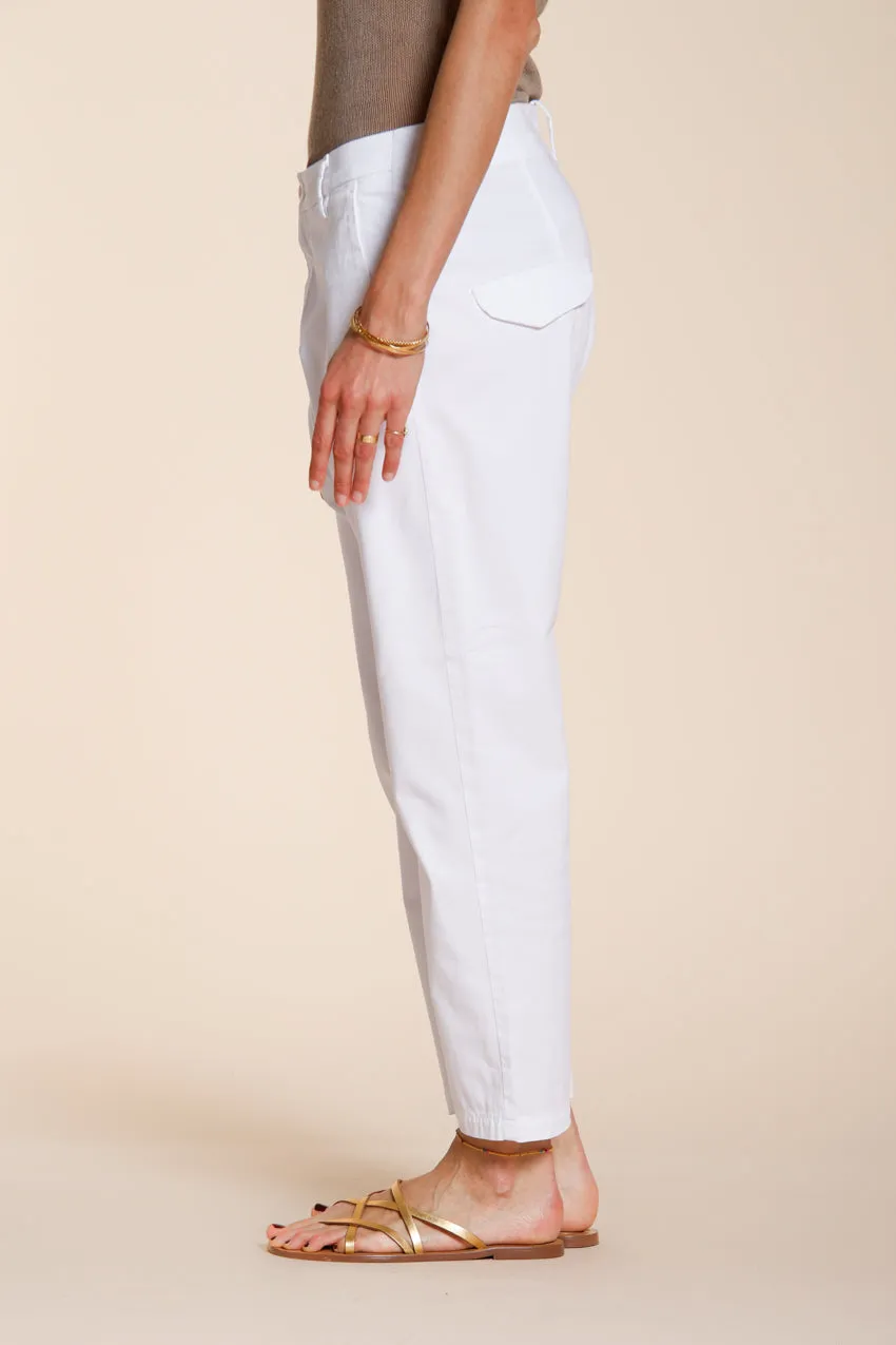 Mason's Malibu Jogger pantalone donna bianco carrot