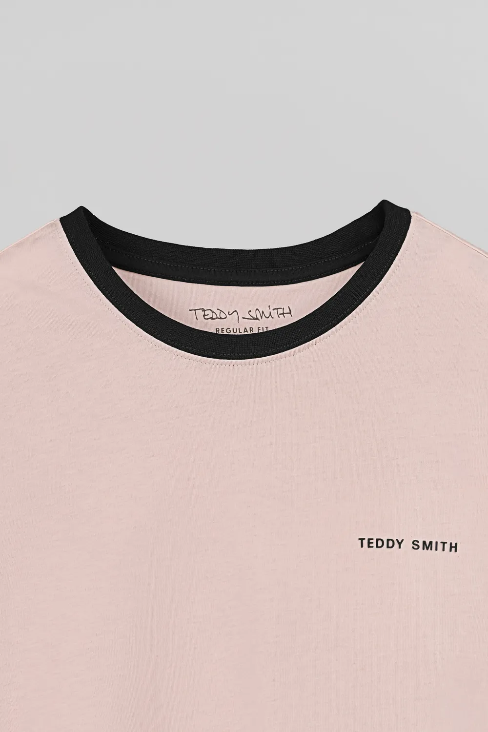 Teddy Smith The-Tee 2 t-shirt uomo rosa pastello cotone