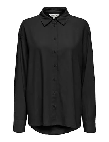 ONLY Onlgoa L/S Linen camicia nera XL in lino